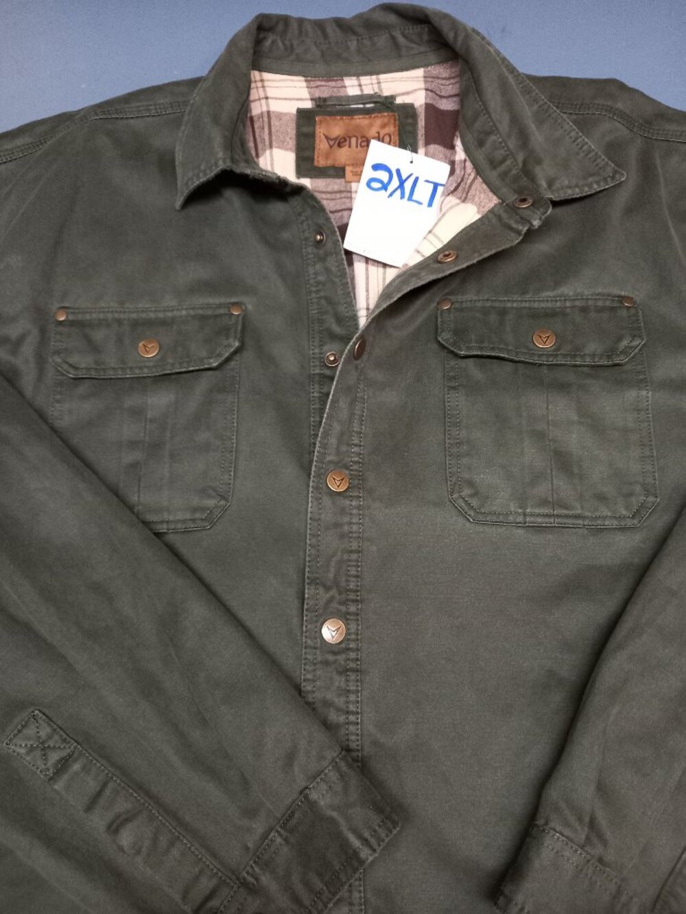 Bountyman Concealed Carry Shirt Jacket - Olive | 2XLT - Picture 5 of 6